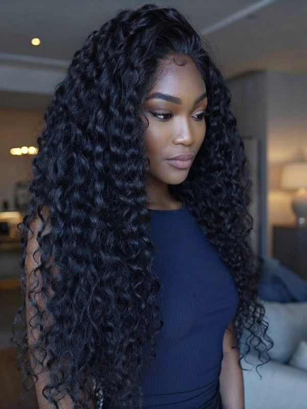 Deep Curly Seamless Clip-in Human Hair Extensions