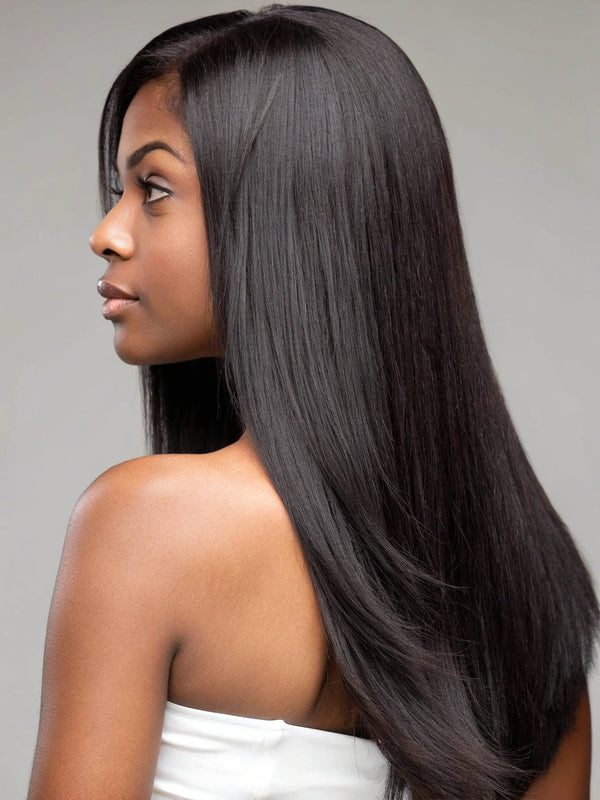 Straight Seamless Clip-in Human Hair Extensions(6pcs)